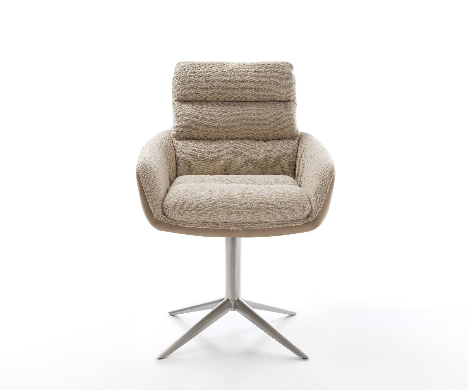 Draaistoel Abelia-Flex met armleuning materiaalmix mud kruispoot roestvrij staal 360° draaibaar rocker-functie 2