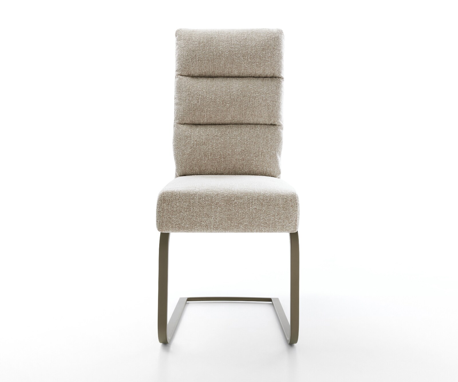 Sledemodel Pela-Flex geweven stof beige sledemodel vlak afwerking met titanium pocketveer kern 2