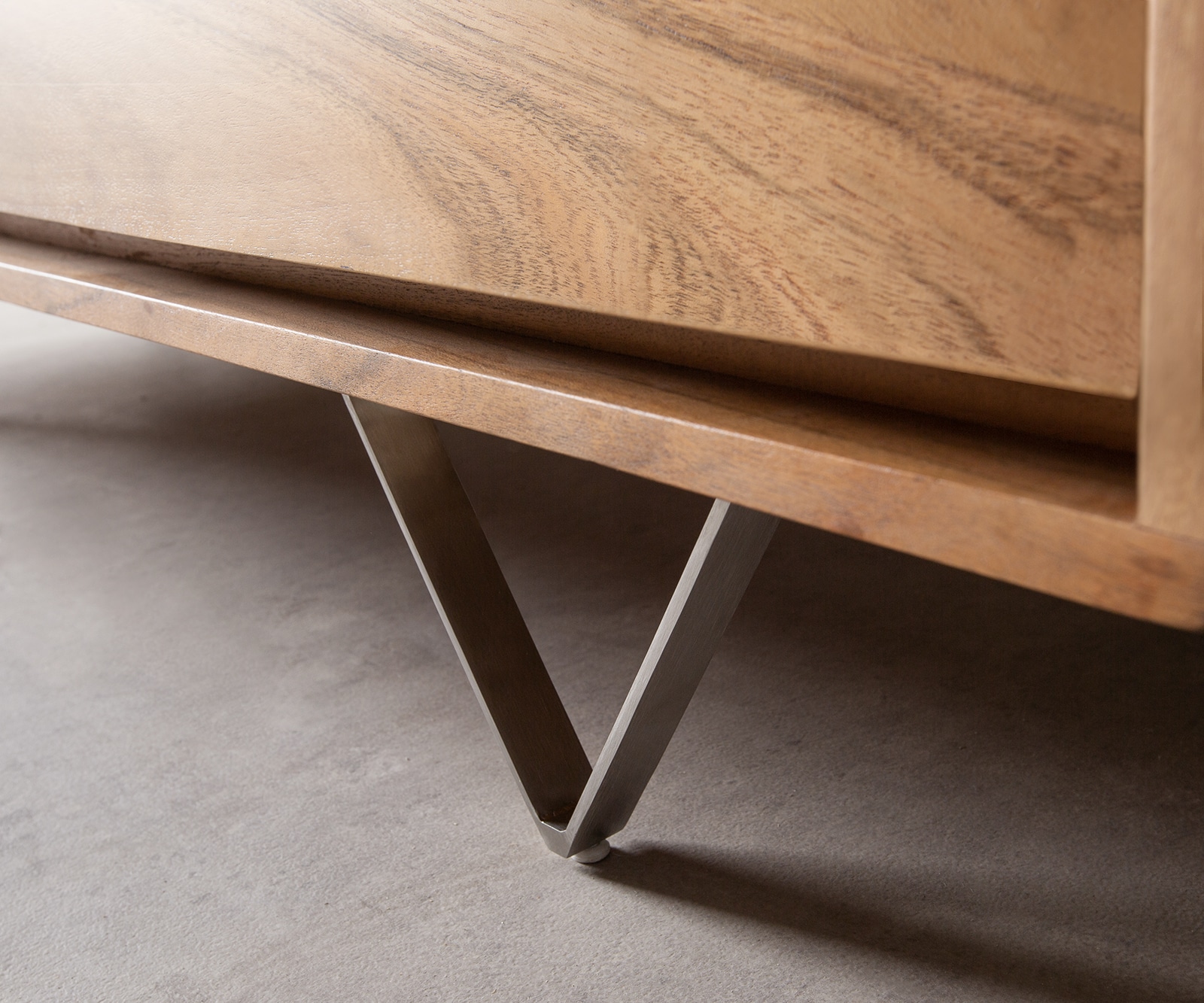 Dressoir Eloi 145x40 cm Acacia Natuur 6 Laden V-Voet Roestvrij Staal 3 Dressoir Eloi 145x40 cm Acacia Natuur 6 Laden V-Voet Roestvrij Staal 3