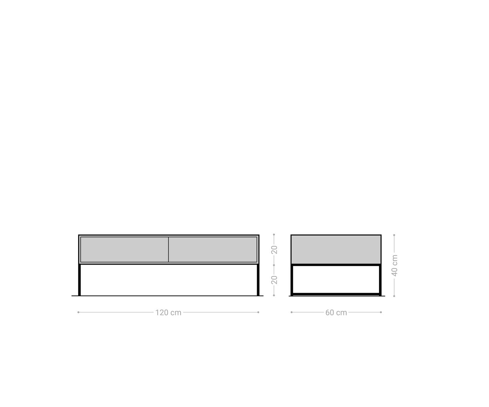 Salontafel Vaag 120 cm sheesham natuur mango zwart 4 laden 1 Salontafel Vaag 120 cm sheesham natuur mango zwart 4 laden 1