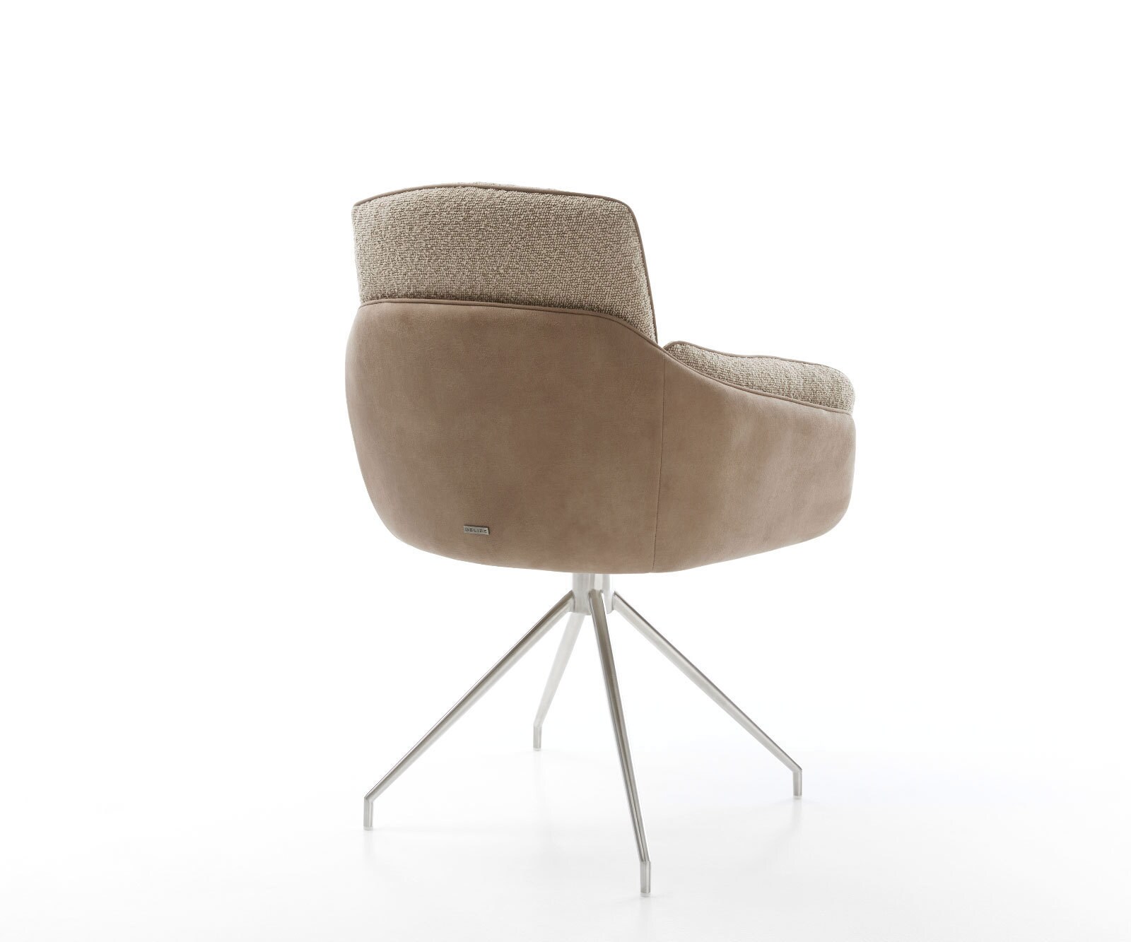 Draaistoel Luan-Flex met armleuning materiaalmix mud kruisframe conisch roestvrij staal 180° draaibaar 3 Draaistoel Luan-Flex met armleuning materiaalmix mud kruisframe conisch roestvrij staal 180° draaibaar 3