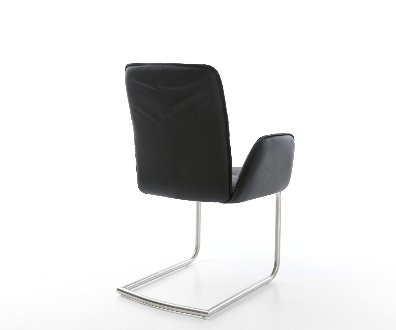 Sledemodel Vinja-Flex echt leer zwart sledemodel rond roestvrij staal 4 Sledemodel Vinja-Flex echt leer zwart sledemodel rond roestvrij staal 4