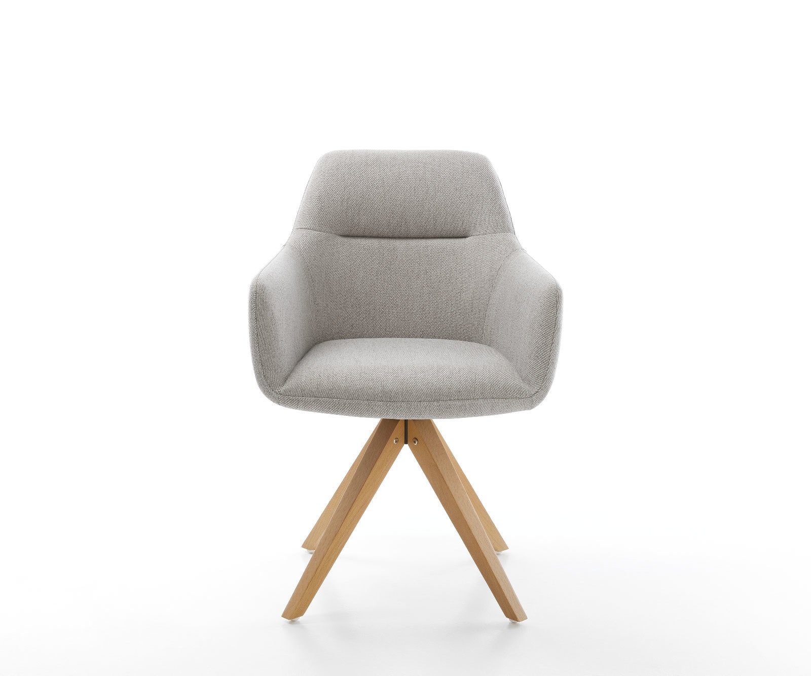 Eetkamerstoel Pejo-Flex stripes lichtgrijs houten frame hoekig natuur pocketveer kern 1 Eetkamerstoel Pejo-Flex stripes lichtgrijs houten frame hoekig natuur pocketveer kern 1