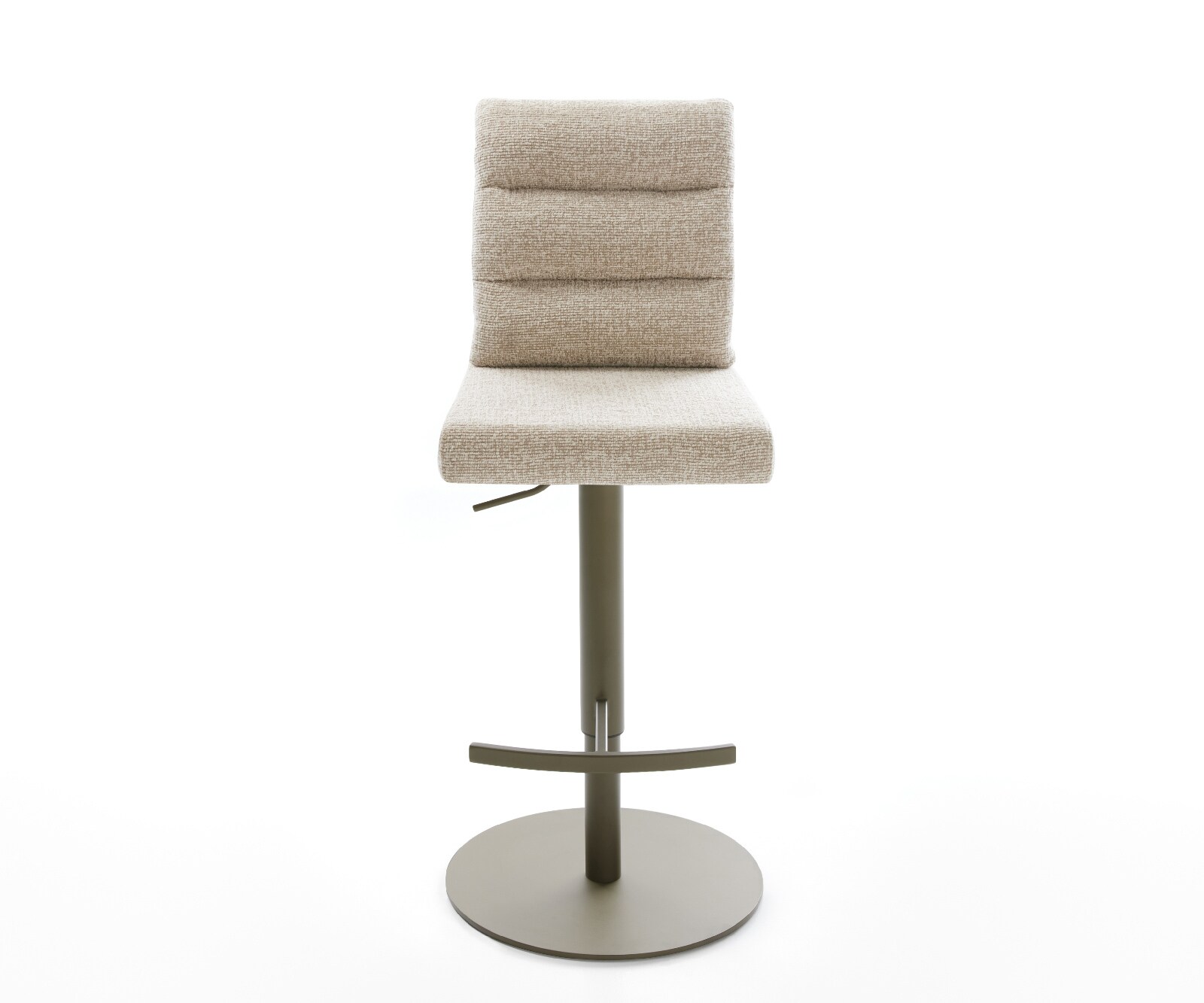 Barstoel Pela-Flex Zachte Geweven stof Beige Draaivoet in hoogte verstelbaar Titaankleurig Titaankleurig 1