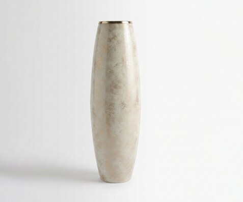 Vaas Velino B25 x D25 x H79 cm Glas Alabaster Gold Handgemaakt