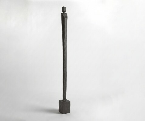 Beeldje Statera B17 x D16 x H190 cm Aluminium Basalt Handgemaakt
