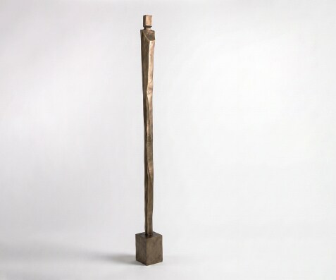 Beeldje Statera B17 x D16 x H190 cm Aluminium Aurum Satin Handgemaakt