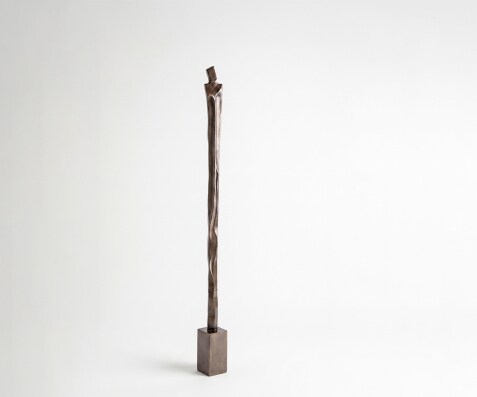 Beeldje Statera B12 x D12 x H163 cm Aluminium Mokka Bronze Handgemaakt