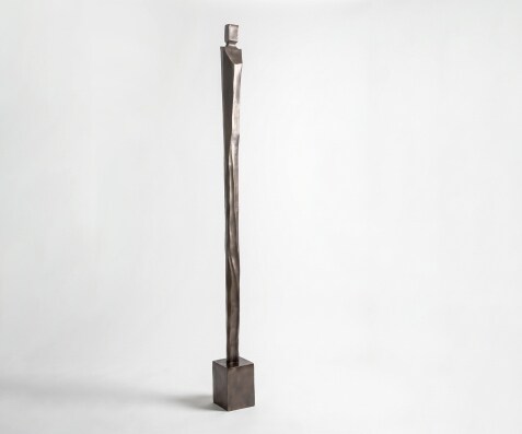 Beeldje Statera B17 x D16 x H190 cm Aluminium Mokka Bronze Handgemaakt