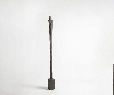 Beeldje Statera B12 x D12 x H163 cm Aluminium Basalt Handgemaakt