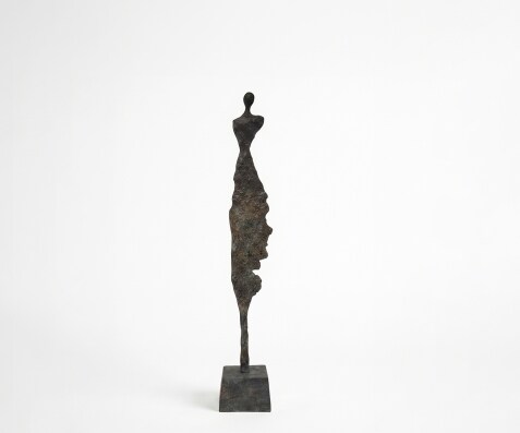 Beeldje Serina B14 x D14 x H85 cm Aluminium Umbra Antica Handgemaakt