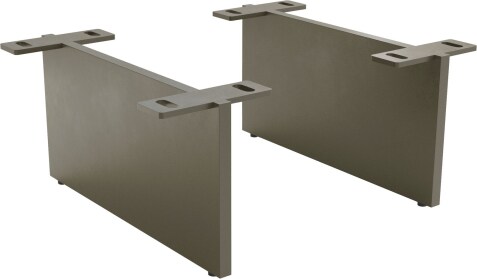 Poot zwevende look effectafwerking titanium 15 cm voor kastmeubels met een diepte van 35 cm (set van 2)