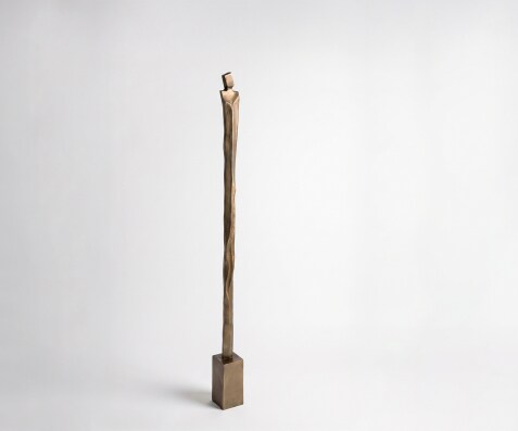 Beeldje Statera B12 x D12 x H163 cm Aluminium Aurum Satin Handgemaakt