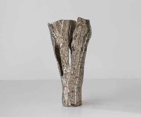 Vaas Cortana B25 x D19 x H47 cm Aluminium Platin Handgemaakt