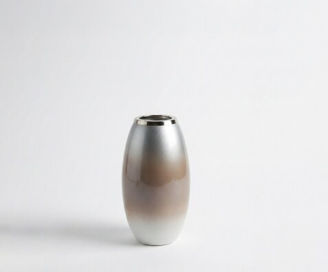 Vaas Velino B22 x D22 x H44 cm Glas Mokka Opal Handgemaakt