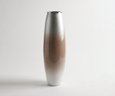 Vaas Velino B25 x D25 x H79 cm Glas Mokka Opal Handgemaakt